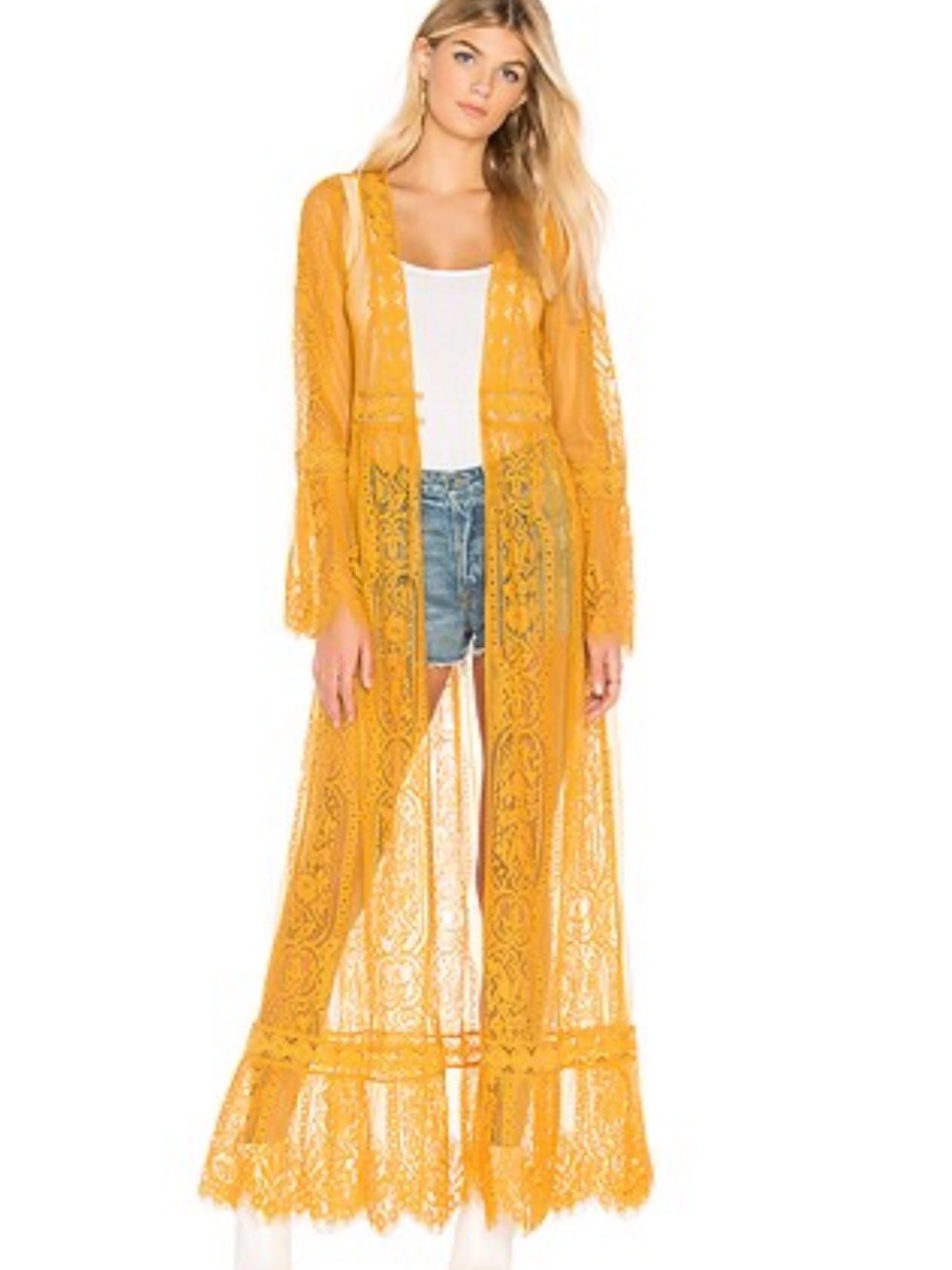 Band of Gypsies Maxi Lace Duster S